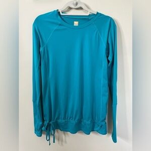 Lucy Tech Long Sleeve Active Top Teal Size Small